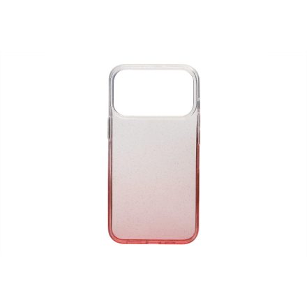 iPhone 17 Pro (6.3) Színátmenetes Csillogós TPU Védőtok Piros