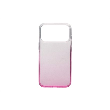 iPhone 17 Pro (6.3) Színátmenetes Csillogós TPU Védőtok Pink