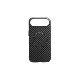   YOOUP Magnetic Mintás TPU Tok iPhone 17 Air 6.5-höz Magsafe Kompatibilis Carbon Fekete