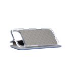 Smart Diva iPhone 17 Pro 6.3 ívelt mágneses notesz tok, kék