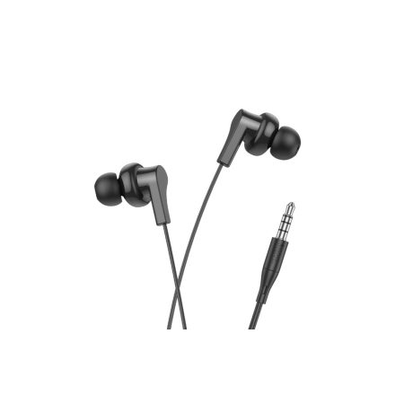 HOCO M114 JIA Vezetékes Headset 3.5mm Jack, Fekete
