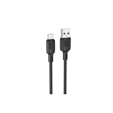 Borofone BX121 Micro USB töltőkábel 2.4A 1m fekete