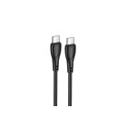 BX121 Type-C kábel 1m - Fekete