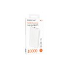 BOROFONE BJ80 Gyorstöltő Power Bank 10000mAh Fehér