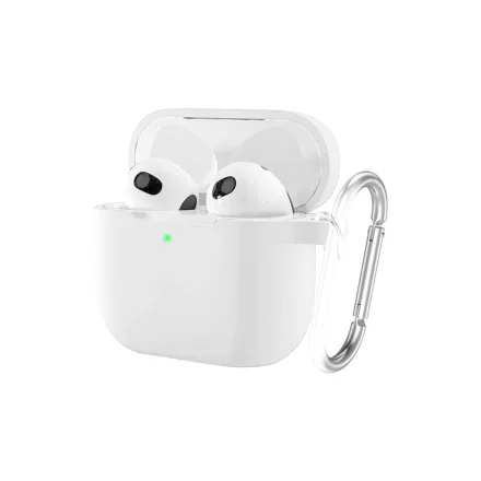 AirPods 4 szilikon tok - Fehér