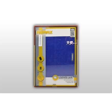 Bőr tablet tok iPad Mini Remax Angel sötétkék