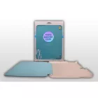 Smart Cover bőr hatású tablet tok Samsung Galaxy Tab 3 10.1 Remax Youth türkiz