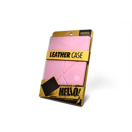 Bőr tablet tok iPad Pro 9.7 Remax Hello Transformer pink