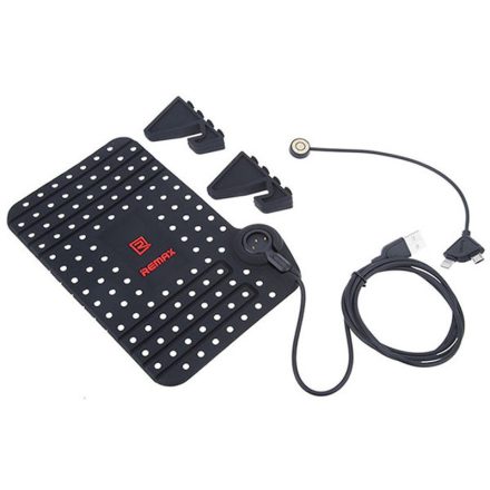 Autós telefontartó Micro USB, lightning csatlakozóval Remax Super Flexible RM-CS101 fekete
