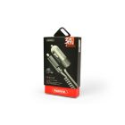 Autós töltő rögzített Micro USB/Lightning kábellel Max 3.4A Remax Finchy RCC103 ezüst