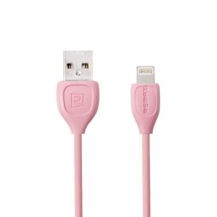 Töltő és adatkábel Lightning csatlakozóval 1.2A 1 méter Remax Lesu RC-050i pink
