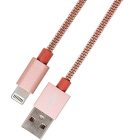 Remax Silver Serpent RC-080I USB Lightning töltő kábel rose gold