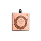 Remax Silver Serpent RC-080A USB Type-C töltő kábel rose gold