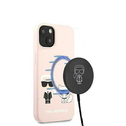 Karl Lagerfeld magsafe telefontok iPhone 13 light pink